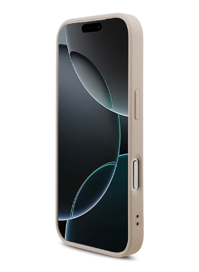 Guess 4G PU Leather Case with Big 4G & Classic Logo with Wrist Strap for iPhone 17 Pro Max - Pink - Image 3